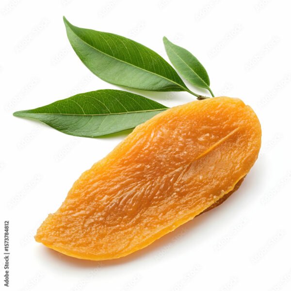 Dried mango slices are sweet, chewy, tropical fruit snacks rich in vitamin