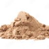 Pile of cocoa protein powder isolated