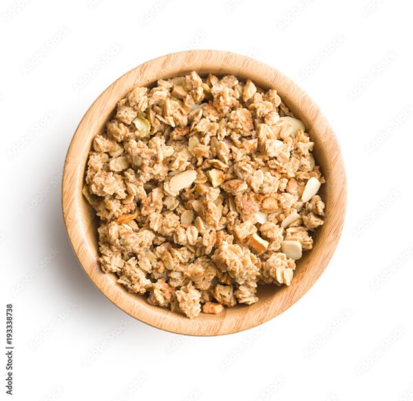 The granola breakfast cereals.